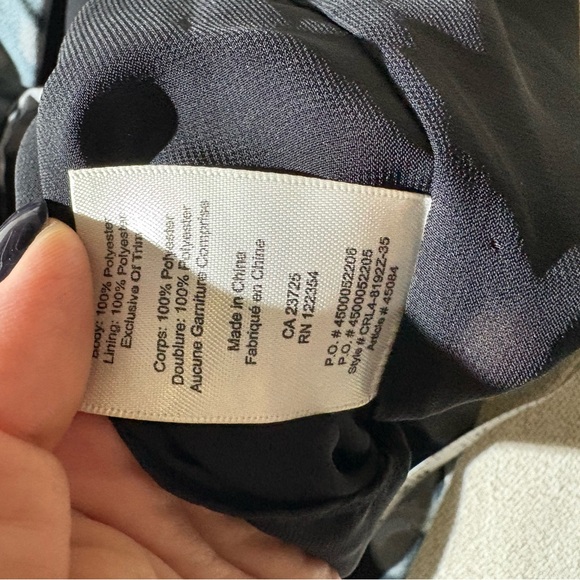 Aritzia Wilfred Sabine Floral Mini Dress - Black Gray Floral RARE - Picture 10 of 11